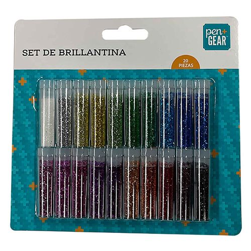 Escarcha Pen Gear set de colores - 20 pzas
