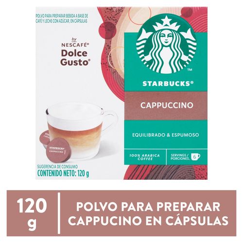Café Starbucks By Nescafé Dolce Gusto Cappuccino Caja 12 Cápsulas - 120g