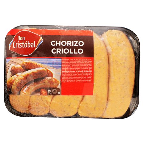 Chorizo De Res Criollo Don Cristobal, Precio indicado por Kilo