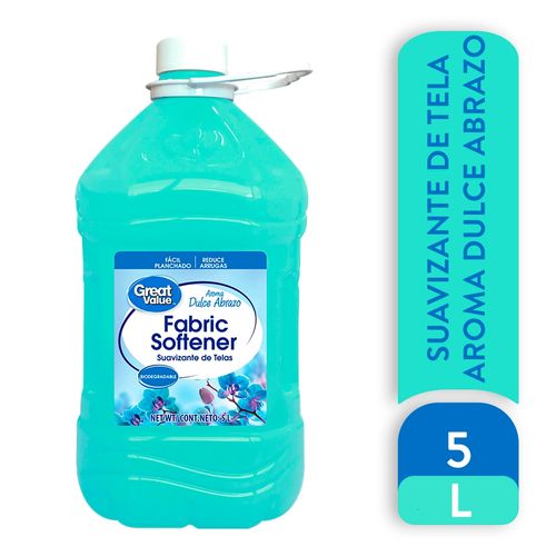 Suavizante De Telas Great Value Aroma Dulce Abrazo - 5Lt