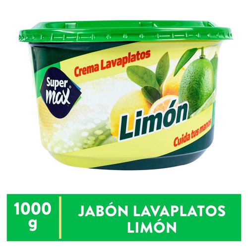 Lavaplatos Supermax Limón - 1000 g