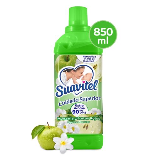 Suavizante de Telas Suavitel Cuidado Superior Manzana Y Frutos Rojos - 850ml