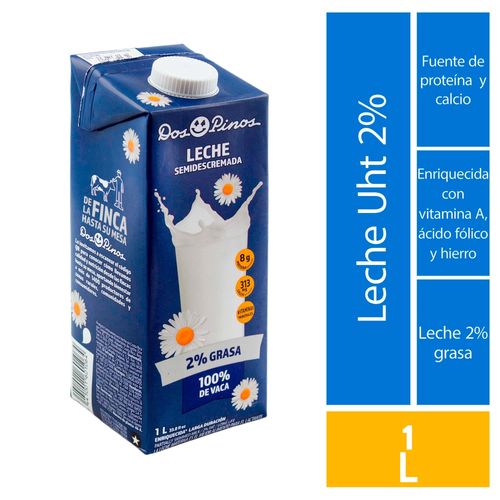 Leche Dos Pinos Semidescremada -1000ml