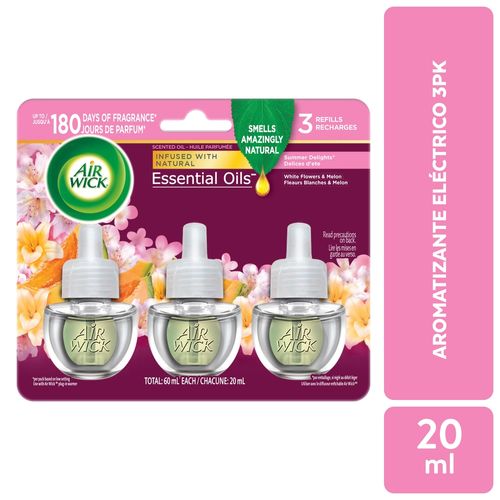 Aromatizante Air Wick, Repuesto Eléctrico Summer Delight -63ml