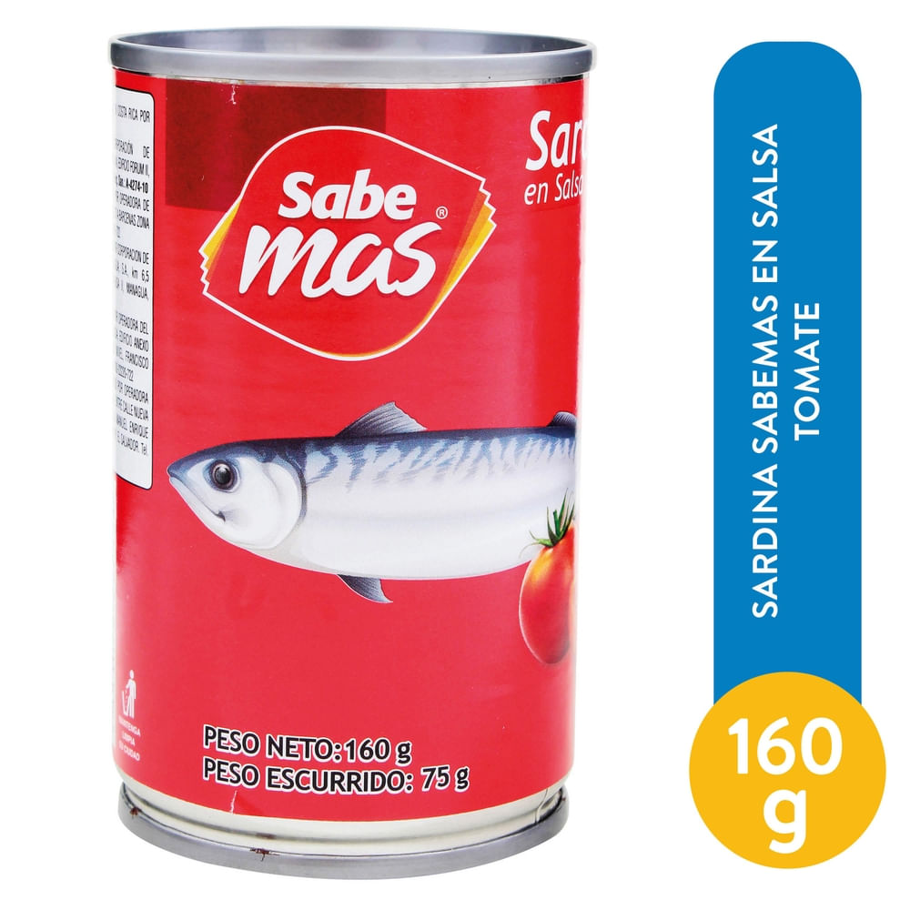 Sabemas Sardina En Salsa Tomate 160 g