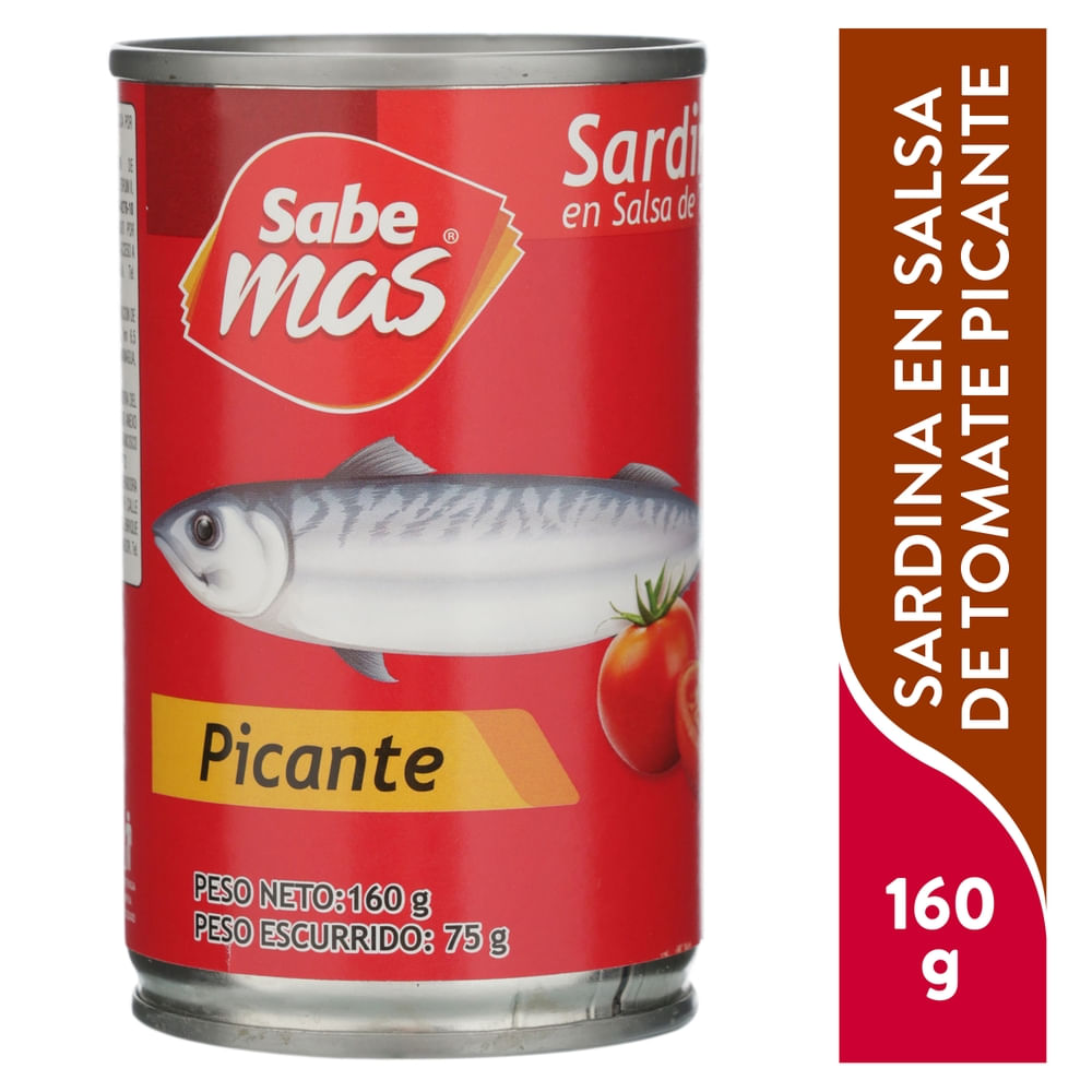 Sabemas Sardina En Salsa Tomate Picante 160 g