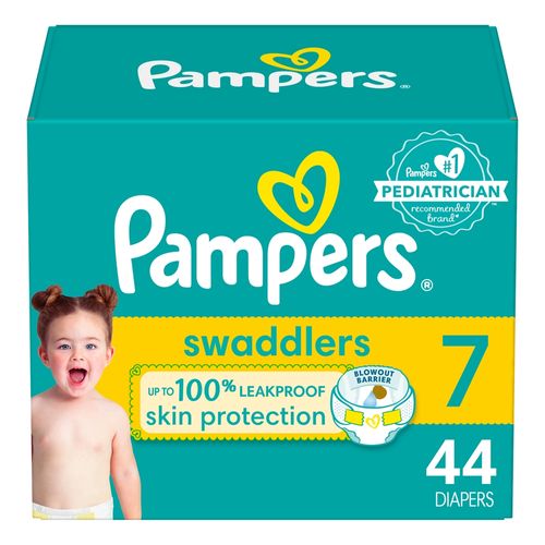 Pañales Pampers Swaddlers Talla 7, 19kg -44uds