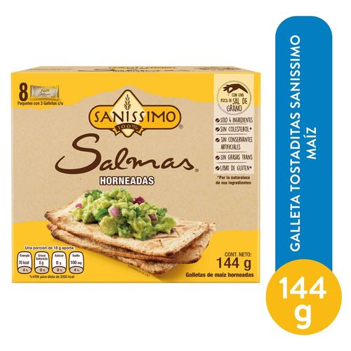 Tostaditas Sanissimo Maíz - 144gr