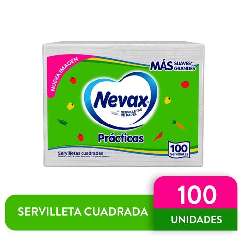 Servilletas de papel Nevax practicas más suaves más grandes - 100 Uds