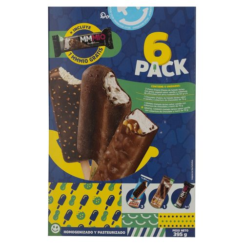 Helados Dos Pinos surtido 6 pack - 395 g