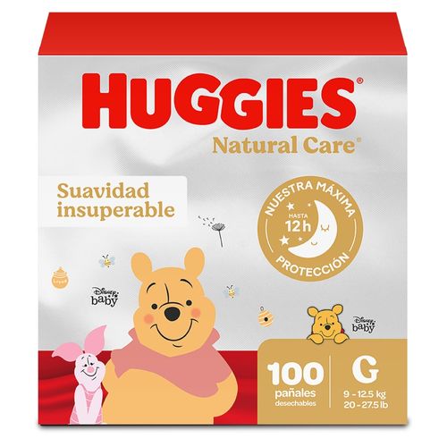 Pañales Huggies Natural Care Etapa 3/G - 100 Uds