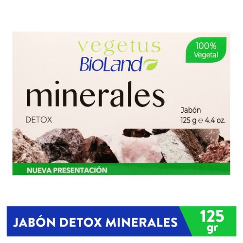 Jabón Bioland De Tocador Minerales Detox - 125 g