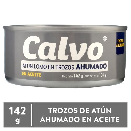 Atún Calvo lomo en trozos ahumado en aceite - 142 g