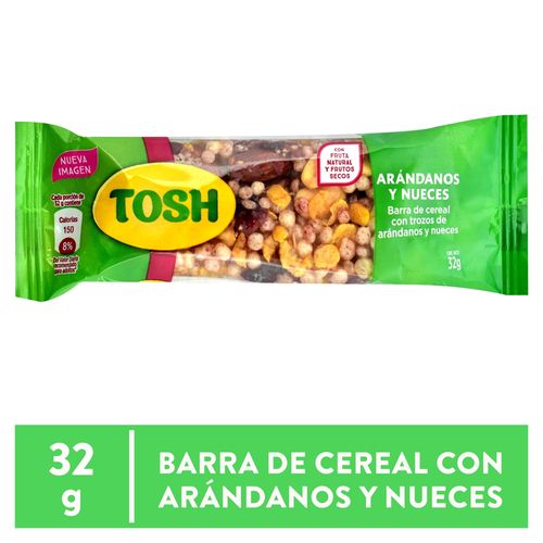 Barra nutritiva Tosh de arándano y nueces - 138 g
