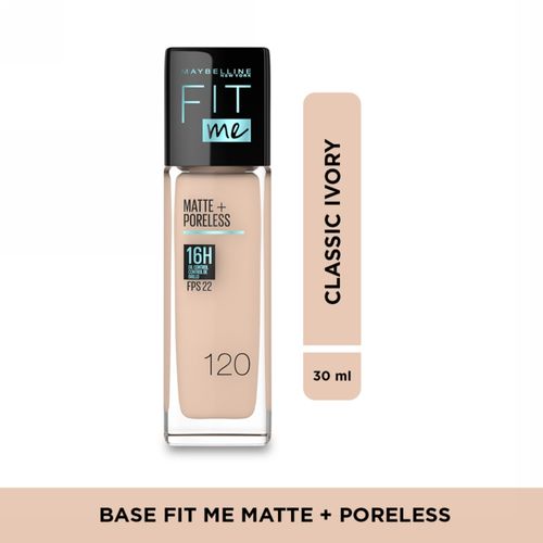 Base Fit Me Matte Poreless Maybelline NY Tono Classic Ivory 120 - 30 ml