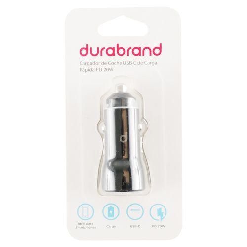 Cargador de celular Durabrand TSA2203 para carro pd 20W USB C