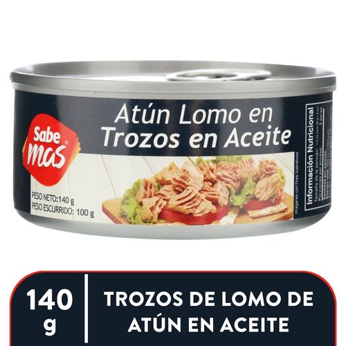 Atún Sabemas lomo en trozos en aceite - 140 g