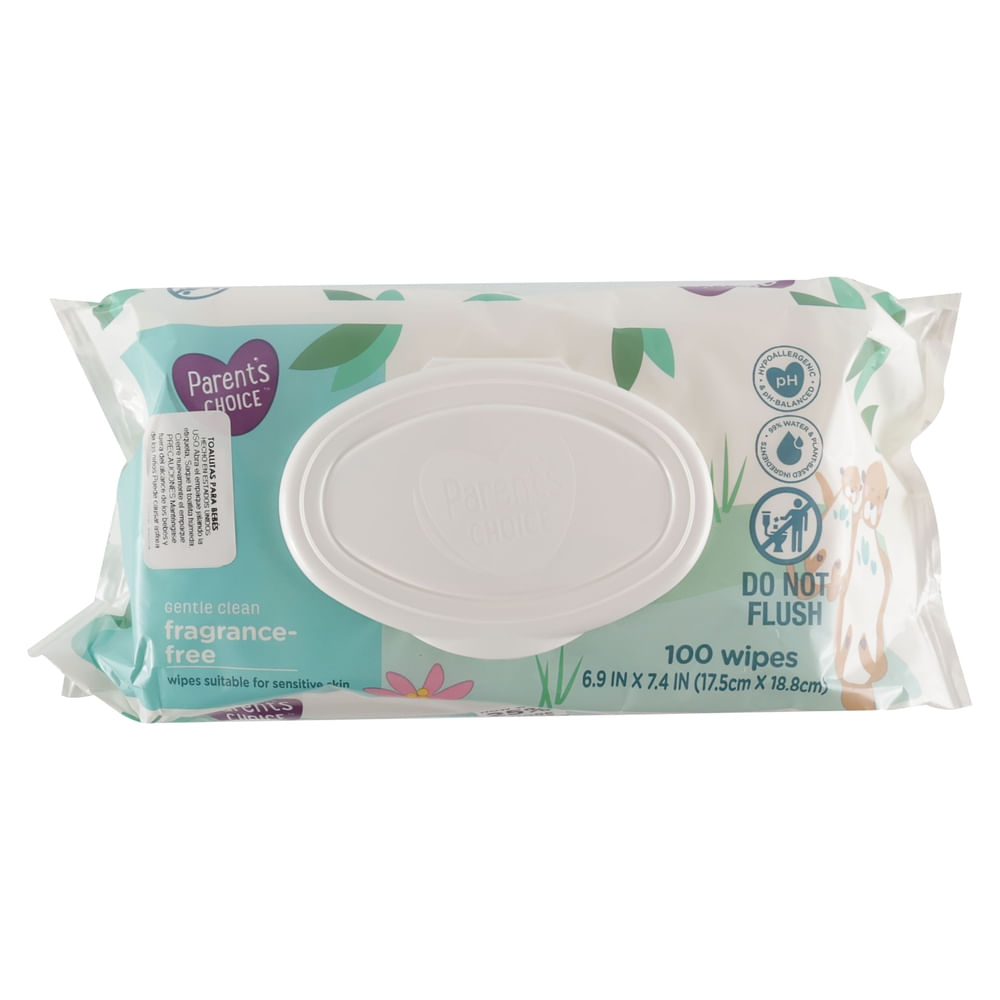 Parent'S Choice Toallitas húmedas Parent´s Choice sin fragancia 300 Uds Pack 3