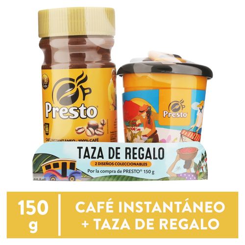 Café Instantaneo Presto Más Vaso -150 gr