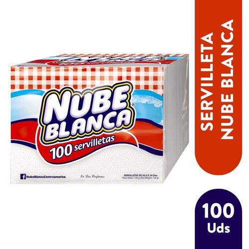 Servilleta Nube Blanca 100 Uds