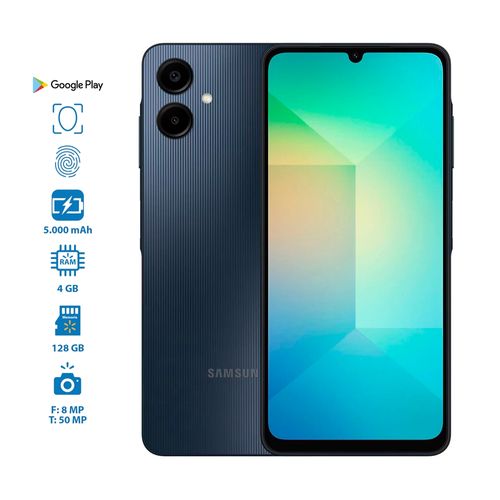 Celular Samnsung A06 4GB RAM y 128GB de almacenamiento