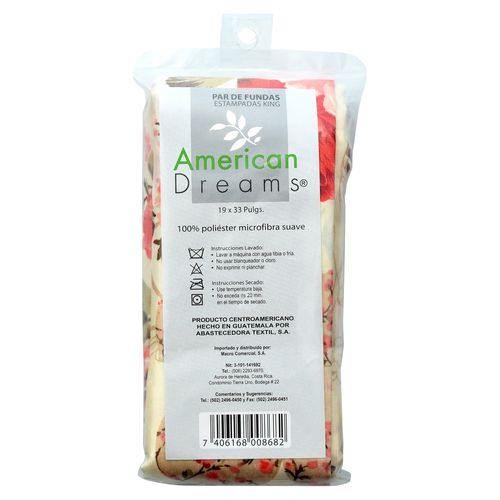 American Dream Set 2 Fundas King Estamp