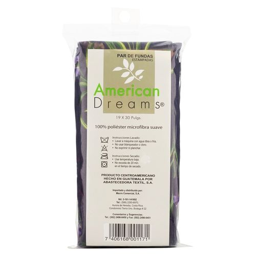 Set Fundas American Dream 2 unidades Estampadas