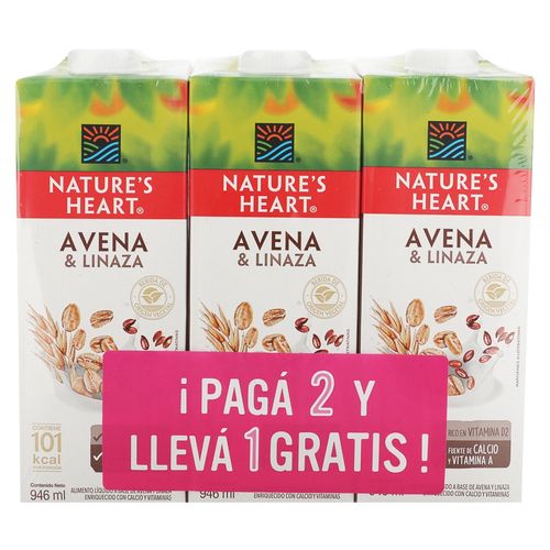 3pack Nature Heart Avena Linaza 2838gr