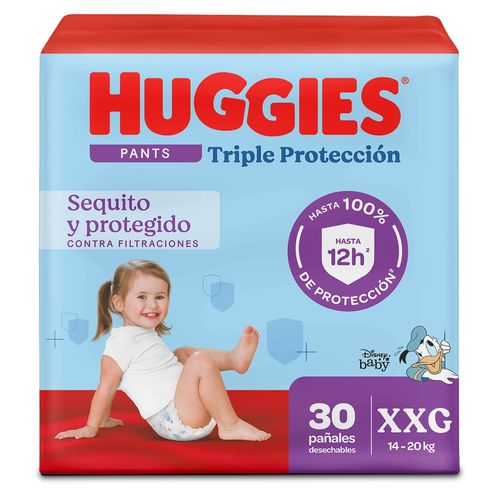 Pañales Huggies Triple Protección Pants Etapa 5/XXG -30 uds