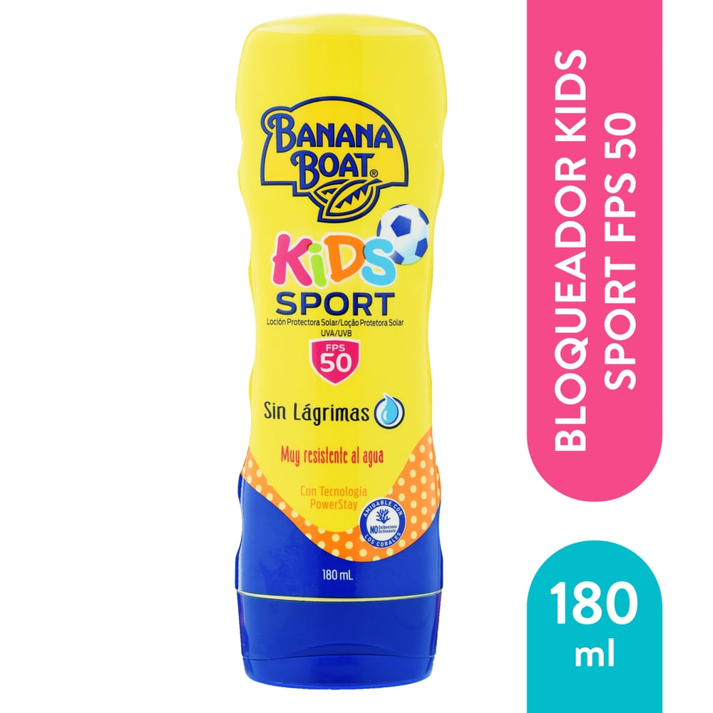 Banana Boat Protector solar kids sport FPS 50 180 ml