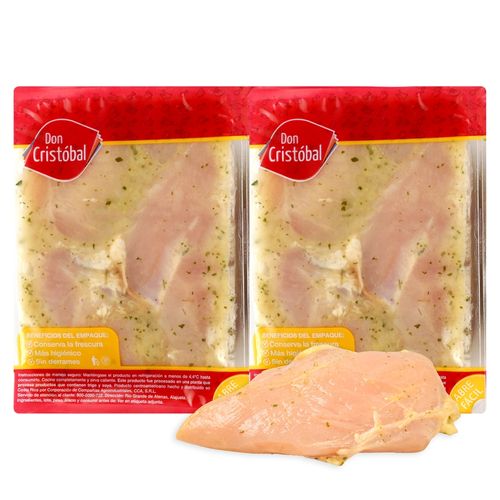 Filete de pollo Don Cristóbal marinado al ajillo empacado - Precio indicado por kilo