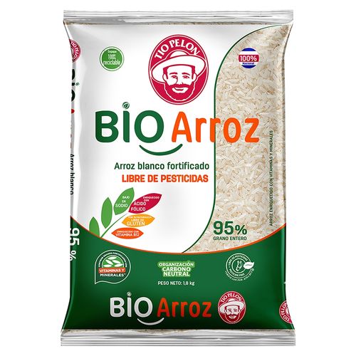 Arroz Tío Pelón Bio 95% grano entero - 1800 g