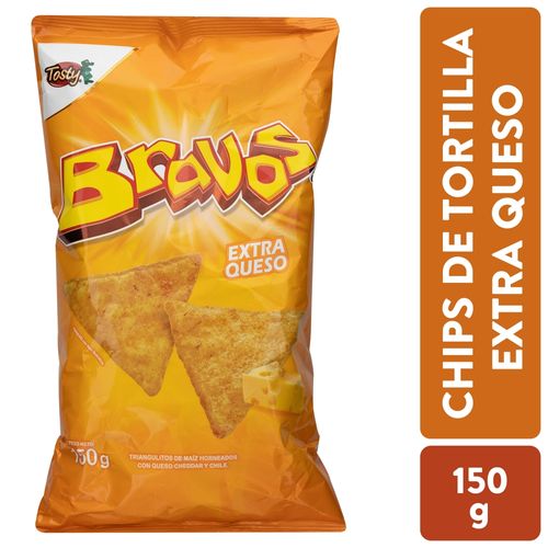 Snacks Marca Tosty Bravos Con Queso -150 g