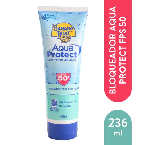 Protector solar Banana Boat resistente al agua 50 fps - 236 ml