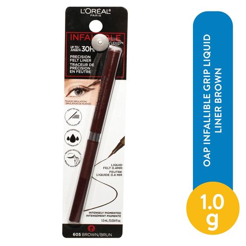 Delineador líquido L'Oréal Paris Infalible grip 605 café - 1.0 ml