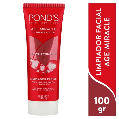 Limpiador facial Pond's age miracle con hexyl retinol - 100 g