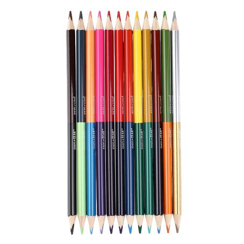 Lápices de color Pen Gear con doble punta -12 uds