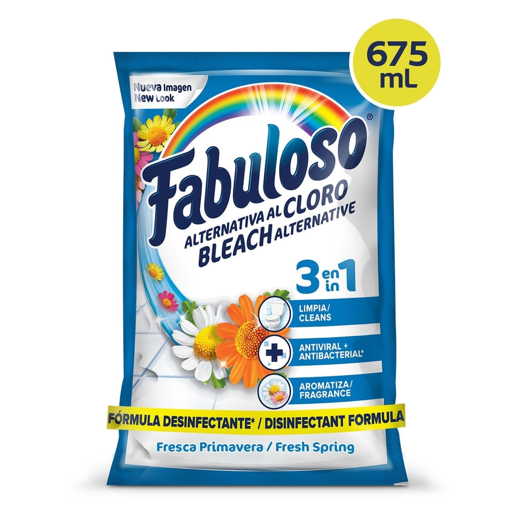 Fabuloso Desinfectante Multiusos Alternativa al Cloro 675 ml