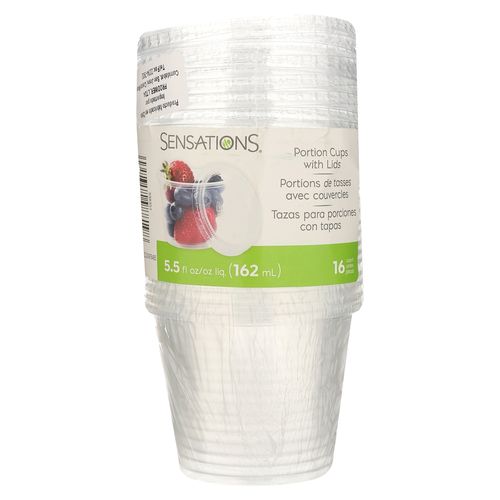 Tazas Plasti Sensa Con Tapa Und