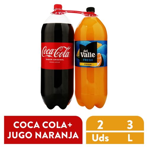 Coca Cola Y Jugo Del Valle 2 Pack 6000ml