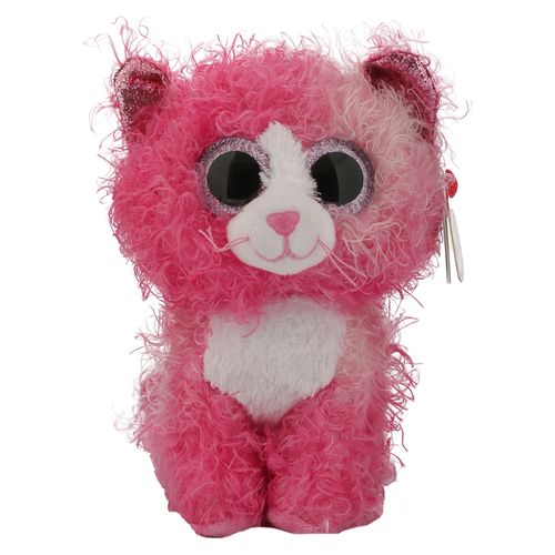 Peluche Ty Beanie Boos Reagan Gato Risado Rosado Regular