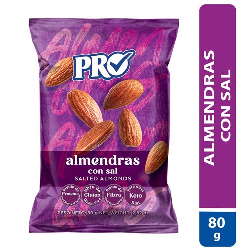 Almendras Pro con sal -80 g