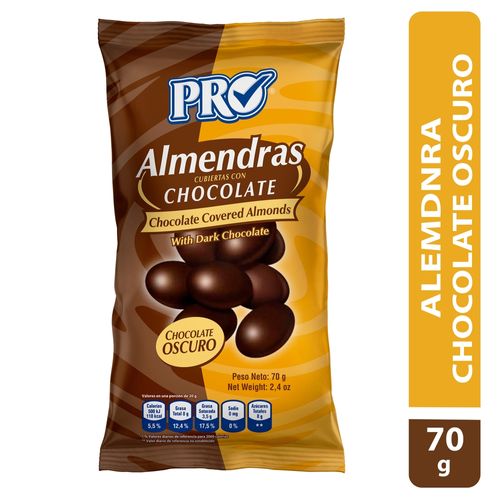 Semilla Pro almendra chocolate oscuro -70 g