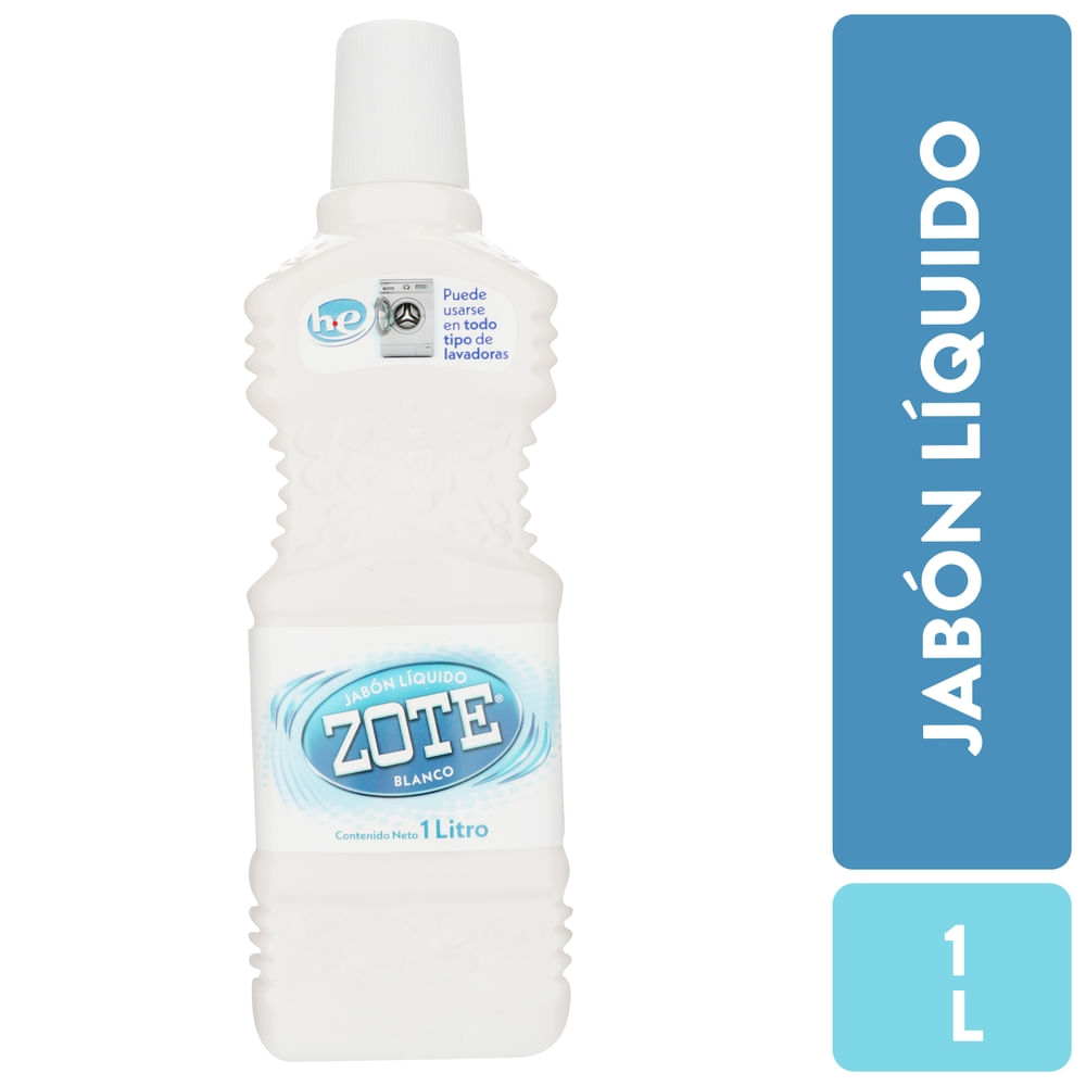 Zote Detergente Líquido Blanco 1 L