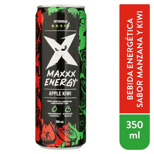 Bebida Maxxx Energy Manzana Kiwi 350ml