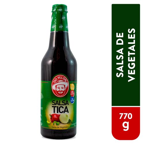 Salsa tica Tío Pelón de vegetales sin colesterol y sin gluten - 770 g