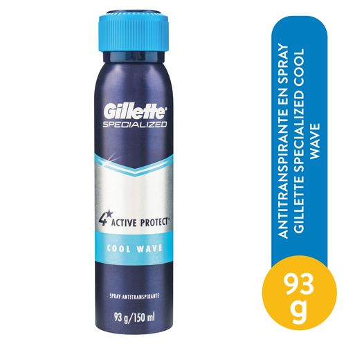 Antitranspirante En Spray Gillette Specialized Cool Wave - 93g