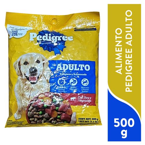 Alimento seco Pedigree para perro adulto sabor carne y vegetales - 500 g