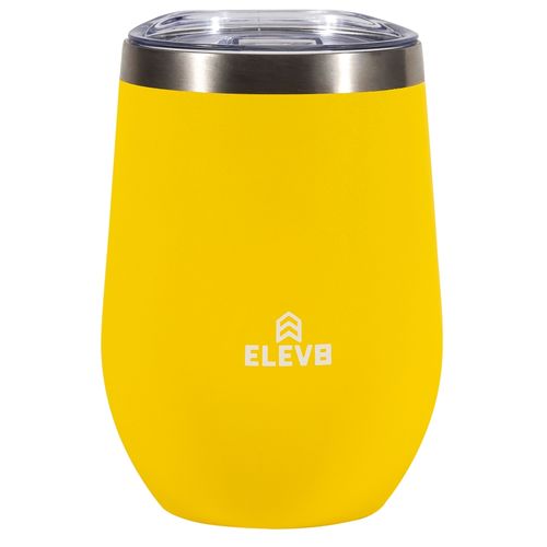 Copa de vino Elev8 insulada color amarillo -14 oz