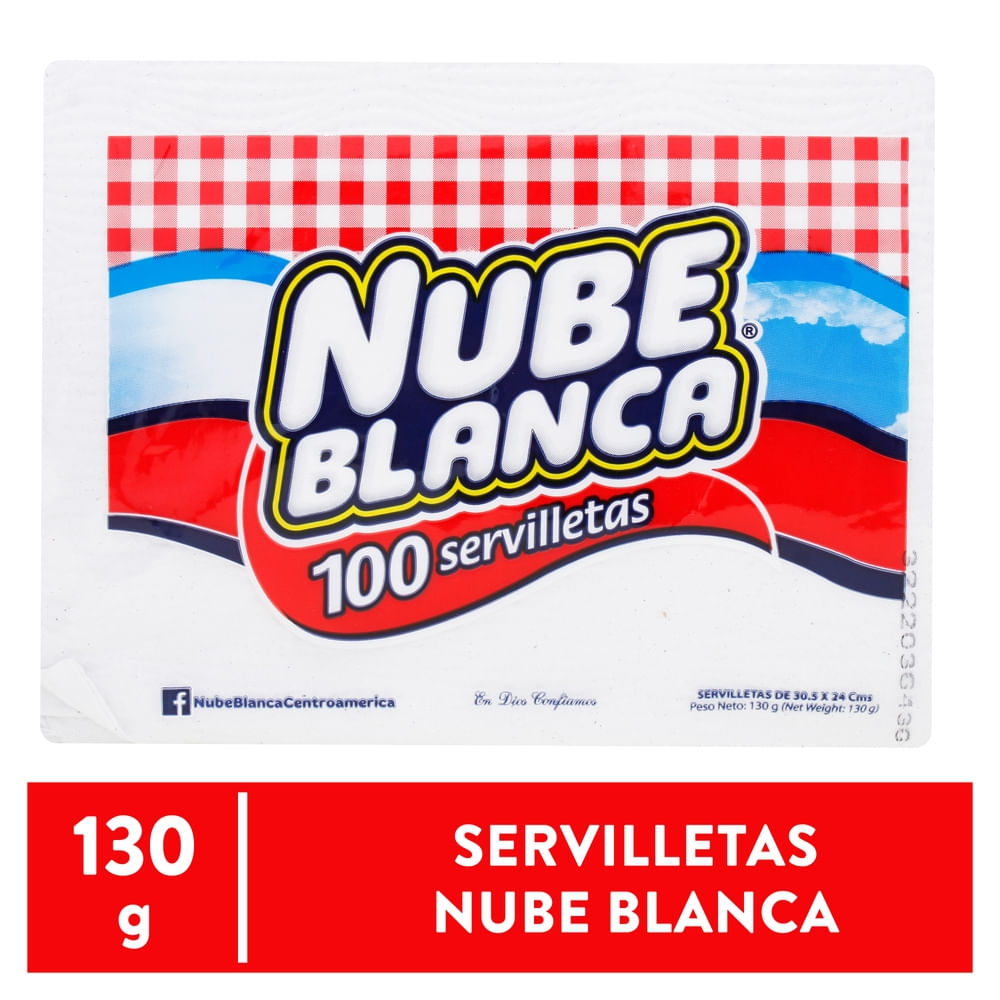 Nube Blanca Servilleta Pack 100